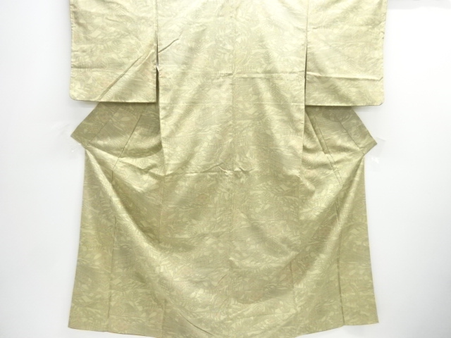 JAPANESE KIMONO / OMESHI KIMONO / SILK / NISHIJIN / WOVEN FLORAL PLANTS